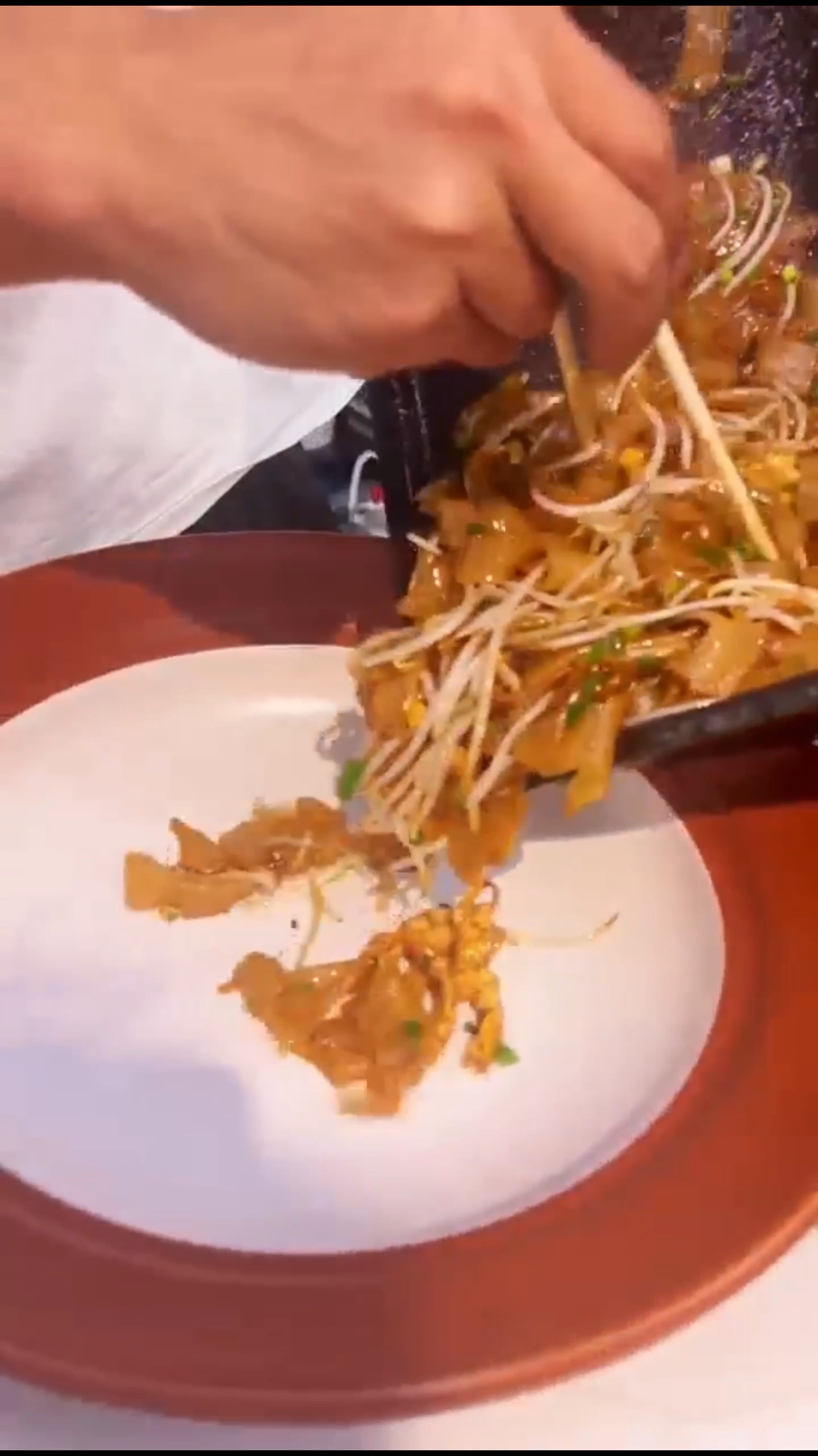 Fried kway teow workflow output