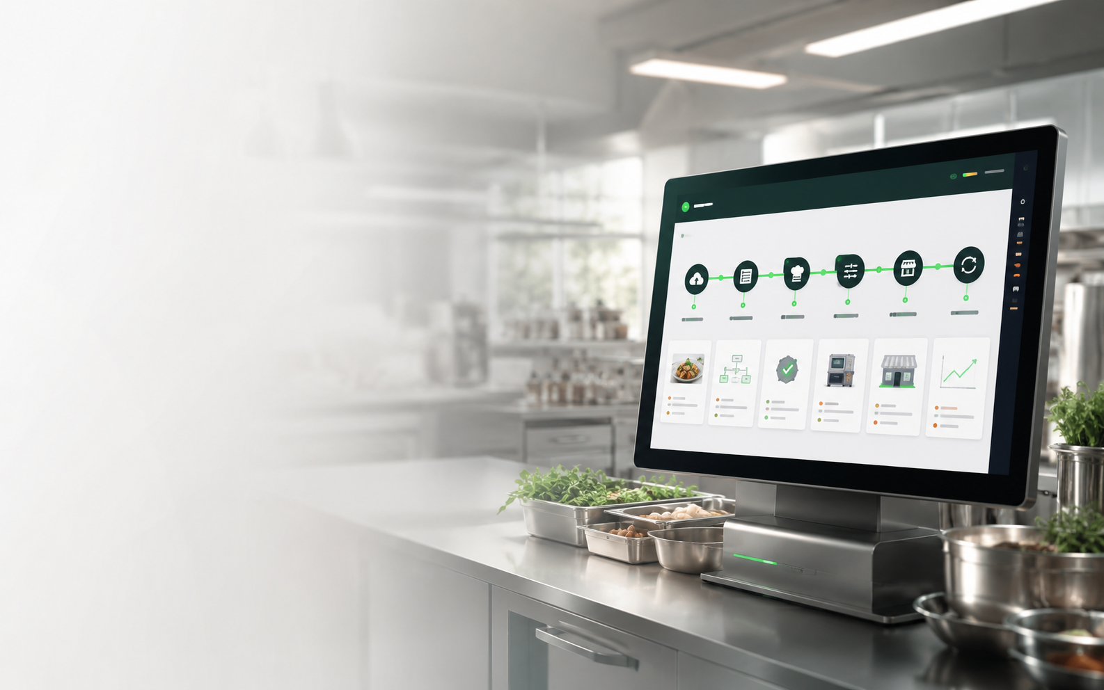 AI recipe workflow screen
