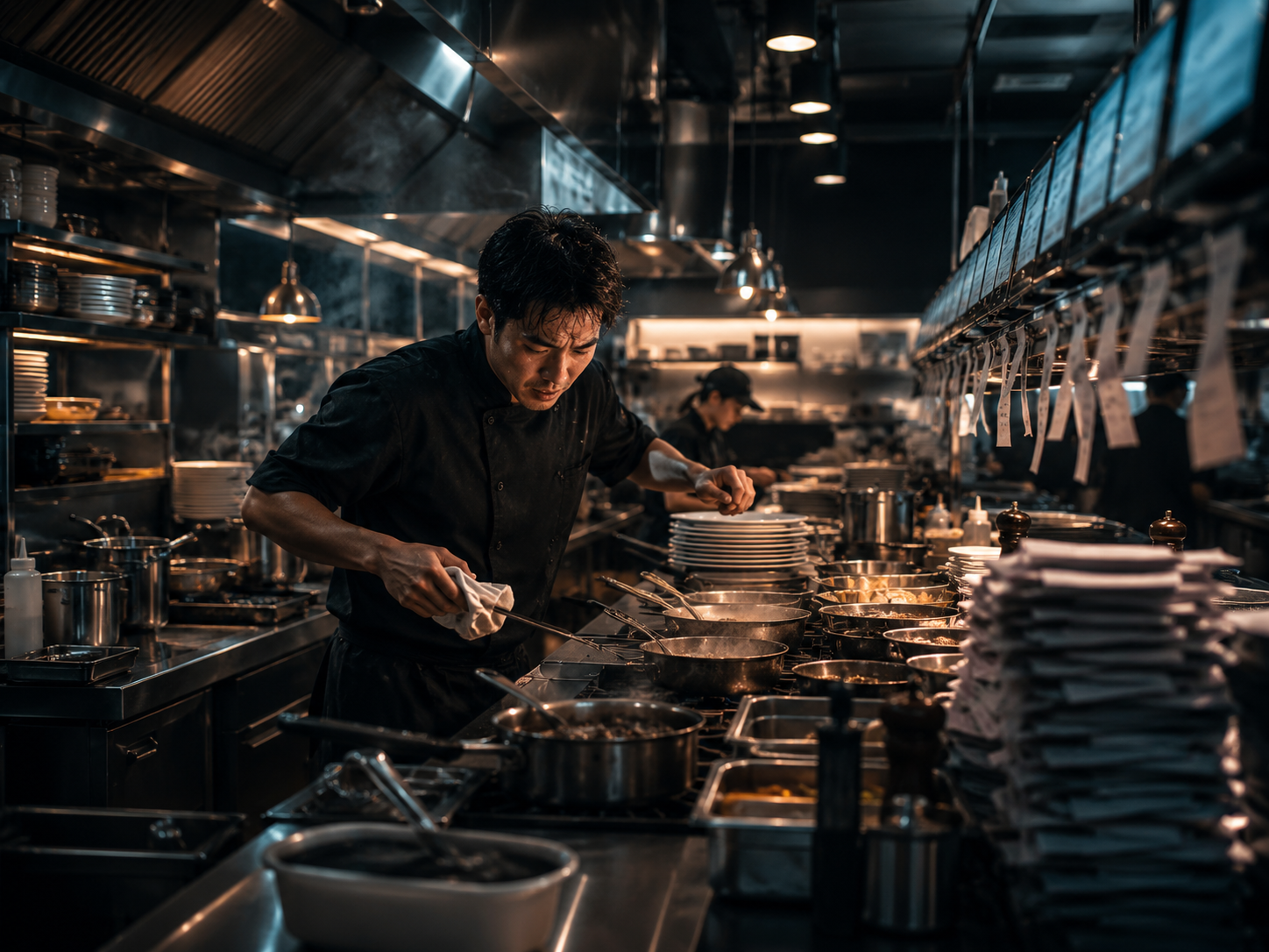 Labor shortage in a professional kitchen