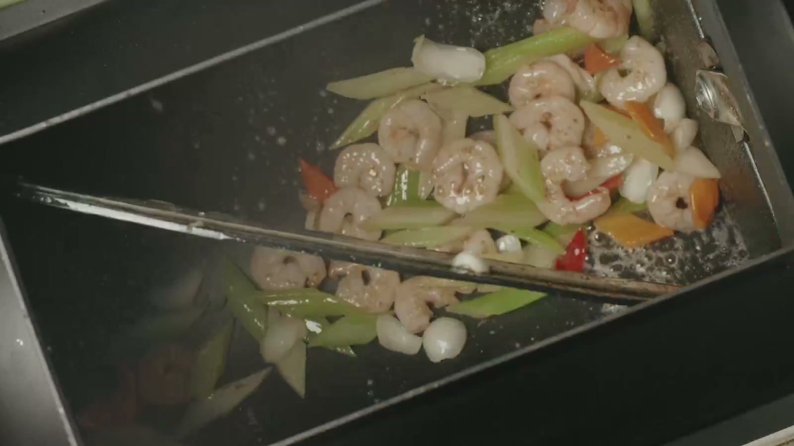 Commercial stir-fry robot demo